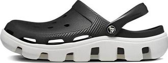 Crocs Duet Beach Sandals Black White 11991-066