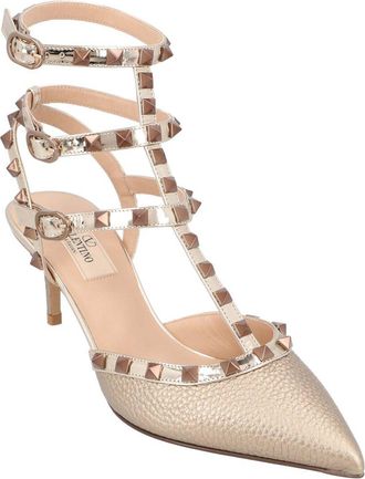 Valentino Womens Calfskin Rockstud Slingback Pump (Authentic Pre-Loved)