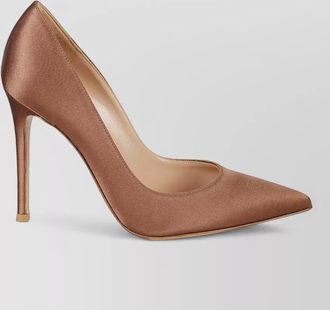 Gianvito Rossi satin finish pointed toe pumps women