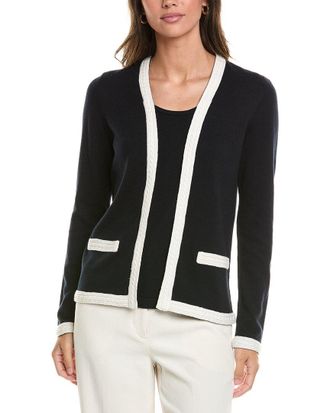 St. John Twofer Cashmere-Blend Tank Cardigan