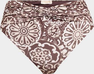 Ramy Brook Dina High-Waist Bikini Bottoms