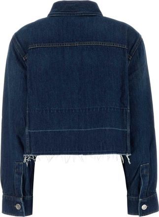 Givenchy Womens Edge Shirt Blue Cotton Denim
