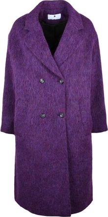 Olivier Horigamy Double-Breasted Coat - Purple