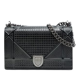 Dior Pre-owned Microcannage Diorama Crossbody Bag - - Pre-owned - Donna - Nero - ONE SIZE