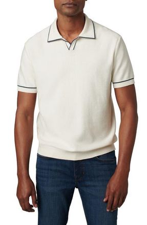 Joe's Jimmy Banlon Johnny Collar Polo Sweater in Chalk at Nordstrom, Size Medium