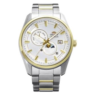 Orient Contemporary Stretto Day-Night Automatic White Dial Mens Watch RA-AK0312S30B