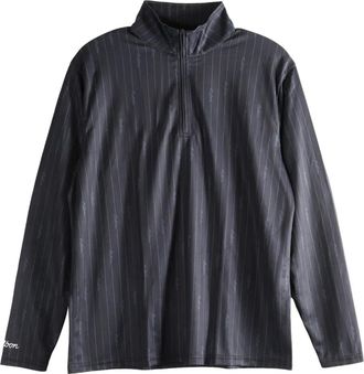 Malbon Golf pinstriped performance sweatshirt - Black