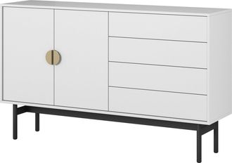 Selsey Selsey Stoon Ii - Aparador Con 2 Puertas Y 4 Cajones - 154 Cm - Blanco