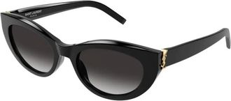 Saint Laurent SL M115 Zonnebril - Dames - Accessoires - Zwart - Maat: 54 MM