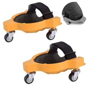 OEM 2 Rodilleras Rodilleras Resistentes Para Trabajo, Rodilleras Con Ruedas, Capacidad De Giro De 360 Grados, Sin Levantar, Deslizantes, Flexibles, Con Co