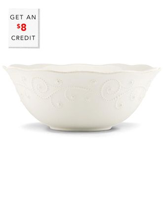 Lenox French Perle White Large Serving Bowl