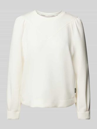 Marc Cain Sweatshirt mit Rundhalsausschnitt in Offwhite, Gr&ouml;&szlig;e 42
