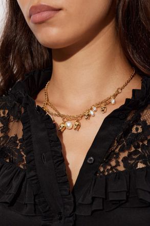 Chlo&eacute; Tulip Necklace, Womens, Gold