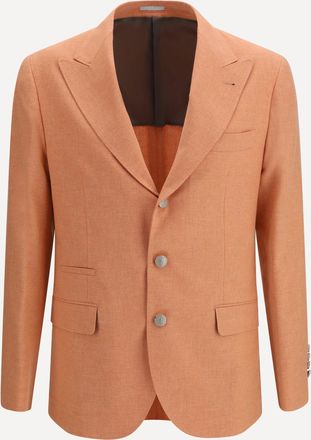 Brunello Cucinelli Deconstructed Jacket in moulin&eacute; fabric Male 50