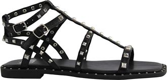 Bibi Lou Zwarte Stud Sandaal - Dames - Sandalen - Zwart - 36 EU - Leer - Schoenen