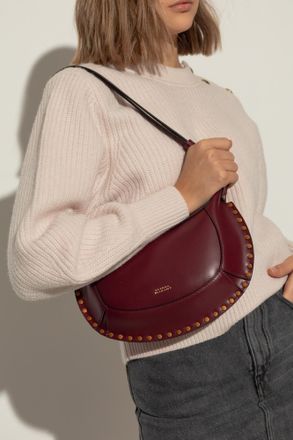 Isabel Marant Shoulder Bag Oskan Moon, Womens, Burgundy