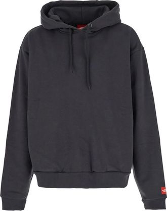 The North Face Zwarte Sweater Rode Box Hoodie - Heren - Hoodies - Grijs - M - Hoodies & sweatvesten
