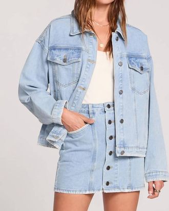 Saltwater Luxe Violetta Jacket In Ocean Wash