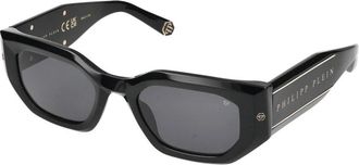Philipp Plein Stijlvolle zonnebril Nero Lucido - Dames - Zonnebrillen - Zwart - 51 MM - Accessoires