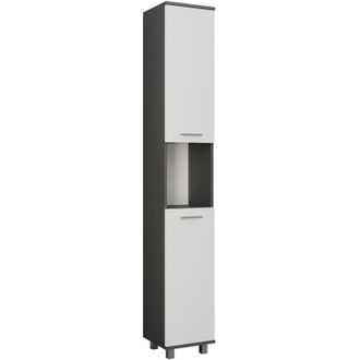 Vicco Mobile alto Ilias, Antracite/bianco, 30.2 x 190 cm con 2 porte