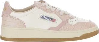Autry Medalist Low Leather Sneakers With Contrast Heel Tab