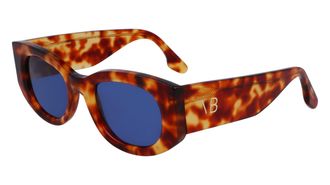 Victoria Beckham Ladies Brown Oval Sunglasses VB654S5022222