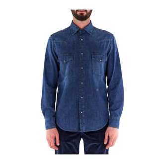 Jacob Cohen Denim Overhemd - Heren - Spijkeroverhemden - Blauw - M - Denim - Overhemden