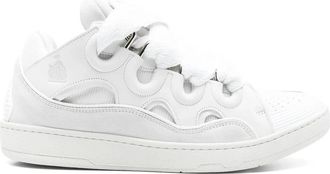 Lanvin Curb Sneakers - Dames - Sneakers - Wit - 40 EU - Leer - Schoenen