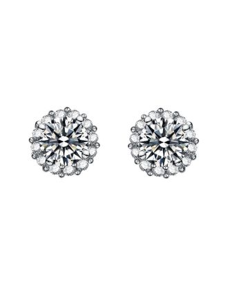 Genevive Silver Cz Studs