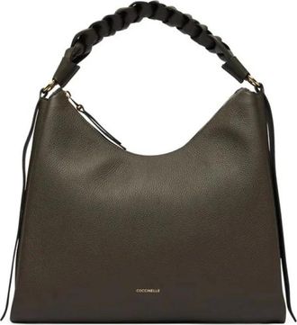 Coccinelle Boheme Grana Double - Dames - Handtassen - Groen - ONE Size - Leer - Tassen