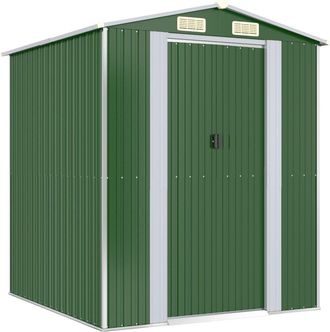 vidaXL Cobertizo De Jard&iacute;n Acero Galvanizado Verde 192x191x223 Cm Vidaxl