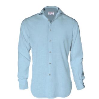 MC2 Saint Barth Linnen Casual Overhemd - Heren - Casual Overhemden - Blauw - M - Linnen - Overhemden