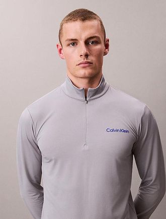 Calvin Klein Quick-Dry 1/4 Zip Long Sleeve Technical Top