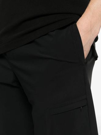 Eleventy Elastic-Waistband Shorts - Black