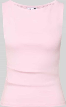 Jake*s Casual Top mit breiten Tr&auml;gern und Rundhalsausschnitt in Pink, Gr&ouml;&szlig;e XXL