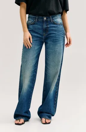 Guess Slouchy Straight Leg Jeans in Budd-Open at Nordstrom, Size 27 X 32