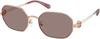 Tory Burch TY6113 33587N Womens Sunglasses Gold Size 55