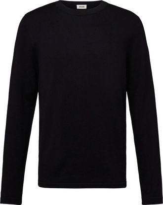 Drykorn Irmino - Heren - Ronde hals truien - Zwart - 2XL - Katoen - Truien & Vesten