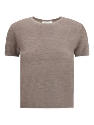 Lisa Yang Ira ribbed T-shirt - Marrone