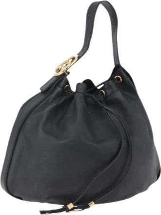 Gucci Pre-owned Bucket Bags, female, Black, Size: ONE SIZE Pre-owned Leather Bucket Bag