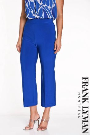 Frank Lyman Design Womens Crop Pant In Royal