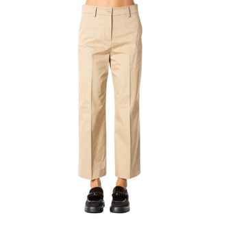 Max Mara Wide Trousers, female, Beige, Size: M Pantalone lungo