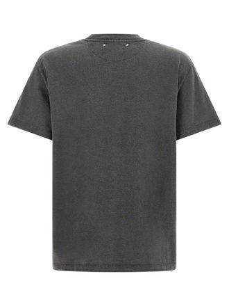 Golden Goose Crystal-Embellished Cotton Jersey T-Shirt - Gray