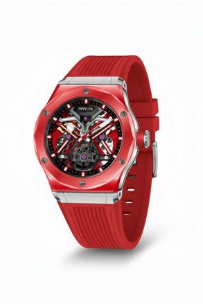 Invicta Celestial 69542 Herenhorloge - Mechanisch Uurwerk - K9 Glas met Zilveren Wijzerplaat - 45 mm