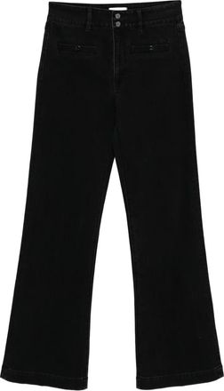Paige Jeans Leenah a gamba ampia - Nero