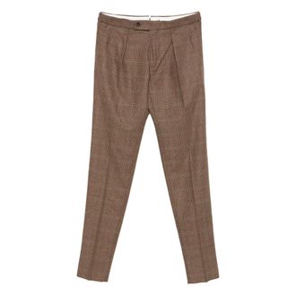 Incotex Pleated Checked Trousers
