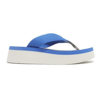 FLY London CARV248FLY Textile Womens Wedge Sole Sandals - Azurre - Size:UK 4