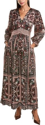 Hale Bob Hale Bob Long Sleeve Amaris Maxi Dress