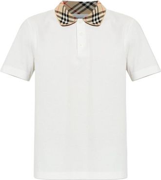 Burberry Check-collar Polo Shirt