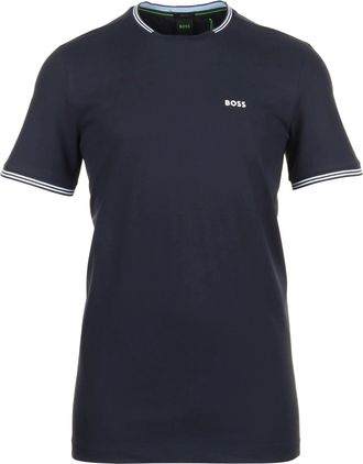 HUGO BOSS Mens Taul Short Sleeve Crewneck Tee, Navy
